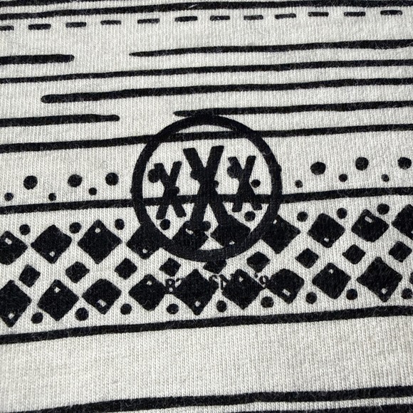 10.Deep Nightwork T-Shirt Mens XL Graphic Stripe Tee White Black Skate Retro - Picture 2 of 7